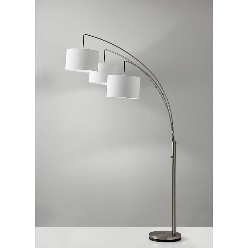 Trinity Arc Lamp Brushed Steel - Adesso, 5 of 9