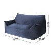 CAVINAS Chenille Oversized Bean Bag Chair,Lazy Chair with Armrests,Cozy Lounge Chair for Living Room - 3 of 4