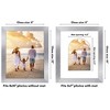 Americanflat Picture Frame with Oval Mat Insert and Shatter-Resistant Glass - Signature Collection - Photo Frame for Wall Display - 2 of 4