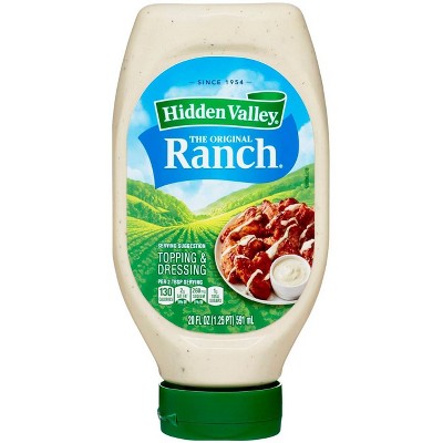 Hidden Valley Easy Squeeze Original Ranch Salad Dressing & Topping, Gluten Free, Keto-Friendly - 20fl oz