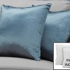 TopComfy Support Pillow Decorative Throw Pillow Set with Satin Finish for Sofa or Bed Use, Blue, 17"*17"*3" - 2 of 4