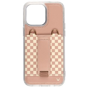 Walli Cases Blush Check Purse Phone Case with Wallet and Finger Strap - 1 of 4