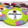 Slickblue 25-Pack Showdown 13.5g Poker Chips, Clay Composite, Sword & Spade Mold, Two-Tone Edge, $0.25-$25,000 - 2 of 3