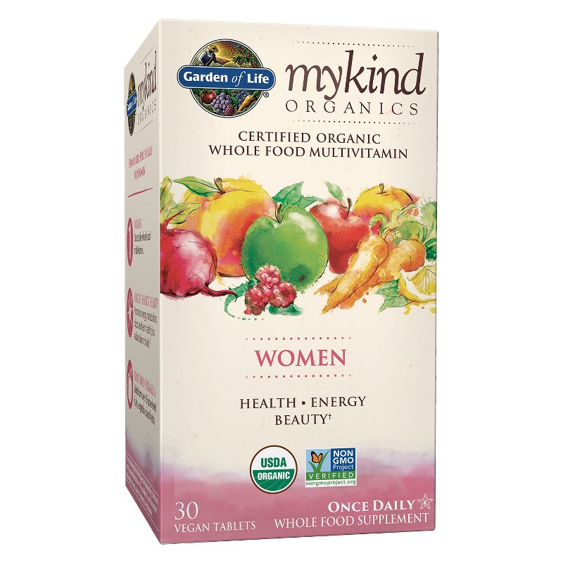 Garden of Life Organic Women&#39;s Daily Vegan Multivitamin Tablets - 30ct, 1 of 8