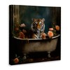 Stupell Industries Tiger in Floral Bathtub, 17" x 17" - 3 of 4