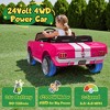Joyracer Shelby 4WD 24 Volt Ride on Toys Cars for Kids, 2 Seats Electric Car with Remote Control, LED Lights, Music, Horn, Bluetooth, USB, Kids Gift - 2 of 4