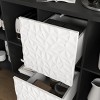 GlasFlength Decorative Storage Cabinets Two Tone Buffet Cabinet with Drawers and Open Shelves for Dining Room, Multicolored, 47.24"*15.74"*31.49" - 4 of 4