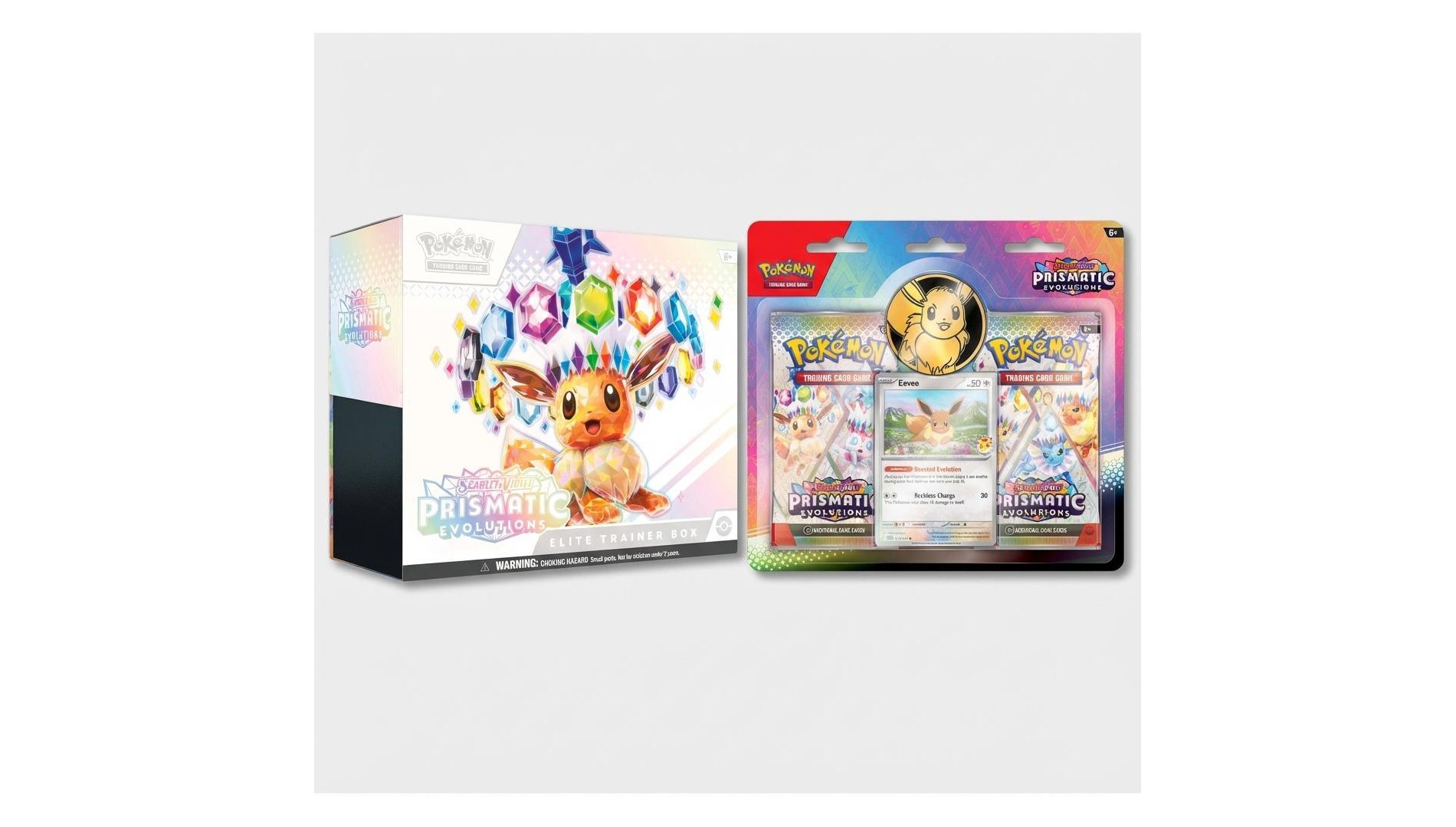 Pokémon TCG: Scarlet & Violet Prismatic Evolutions ETB 2 Booster Blister Pack