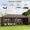 10' x 20' Pop Up Canopy Tent with 4 Sidewalls, Instant Gazebo with Carry Bag for Garden, Patio - 4 of 4