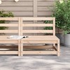 vidaXL Garden Sofa Natural Pine Solid Pine Wood Single Unit Modular - 4 of 4