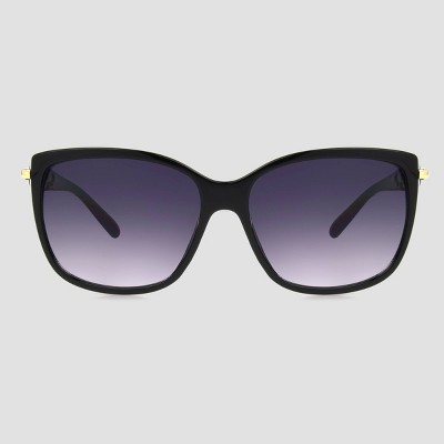 Women's Square Sunglasses - A New Day™ Black