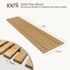 20FT Wooden Garden Pathway, Outdoor Roll Out Walkway Path for Patio,Lawn,Backyard,Beach,Wedding - 3 of 4