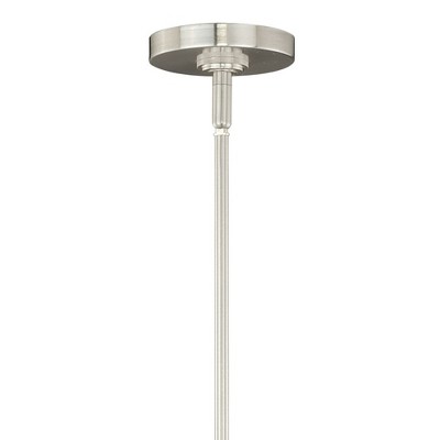 Satin Nickel Mini Pendant with Frosted Glass Shade