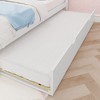 Max & Lily Full Size Bed Frame with Trundle, Classic Solid Wood Platform Bed for Kids - 4 of 4