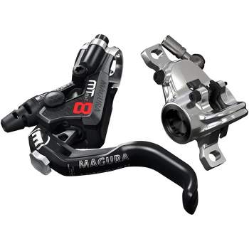 Magura MT8 Pro Disc Brake and Lever - Front or Rear, Hydraulic, Post Mount, Black/Chrome