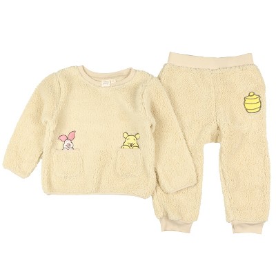 Seven Times Six Winnie The Pooh Lounge Set Boy's Piglet Honey Pullover and Jogger Pants Beige