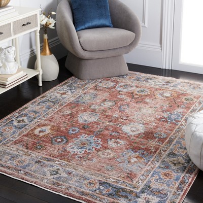 Elysian Blue Square Hand-Knotted Chic Area Rug - 5'3"