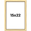 PosterPalooza | Simple Gold Picture Frame - UV Acrylic, Foam Board Backing, Hanging Hardware - 2 of 4