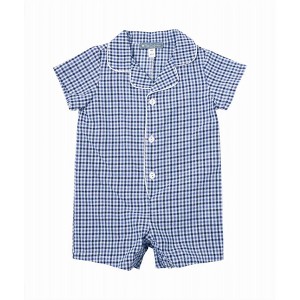 Boy's ' Plaid Romper - Petit Confection - 1 of 2