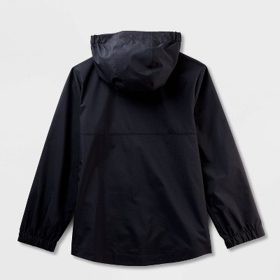 Детские куртки Cat & Jack Kids' Solid Rain Jacket - Cat & Jack™ Black S — фото 2