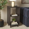 Yona Verticle 2 Shelf Accent Table - ACC5740B - Black - Safavieh - 2 of 4
