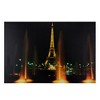Northlight 23.75" LED Lighted Famous Eiffel Tower Paris France at Night Canvas Wall Art - 2 of 3