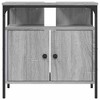 CLIHOME Engineered Wood Bathroom Sink Cabinet with Powder-Coated Steel Frame, Modern Storage Sideboard Cupboard for Toiletries - 4 of 4