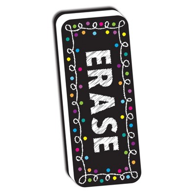 Colorful Magnetic Chalkboard Eraser for Kids, Pack of 6
