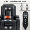 KTMBDW Single Motor Electric Power Lift Recliner Chair Sofa for Elderly, Infinite Position, Cup Holders and USB Ports - 2 of 4