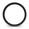Black Bow Jewelry 8mm Cobalt Black Plated & Polished Half Round Standard Fit Band - 2 of 4