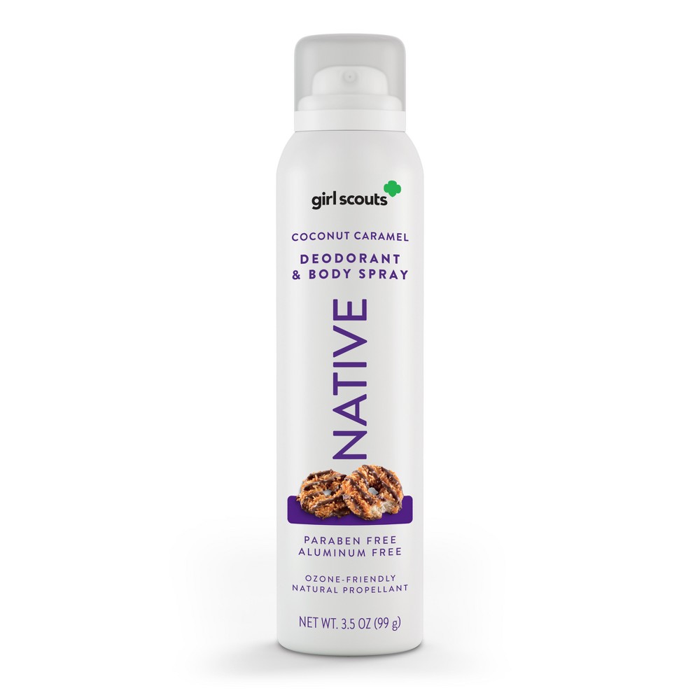 Photos - Deodorant Native Limited Edition Girl Scout Coconut Caramel Cookie  Spray  