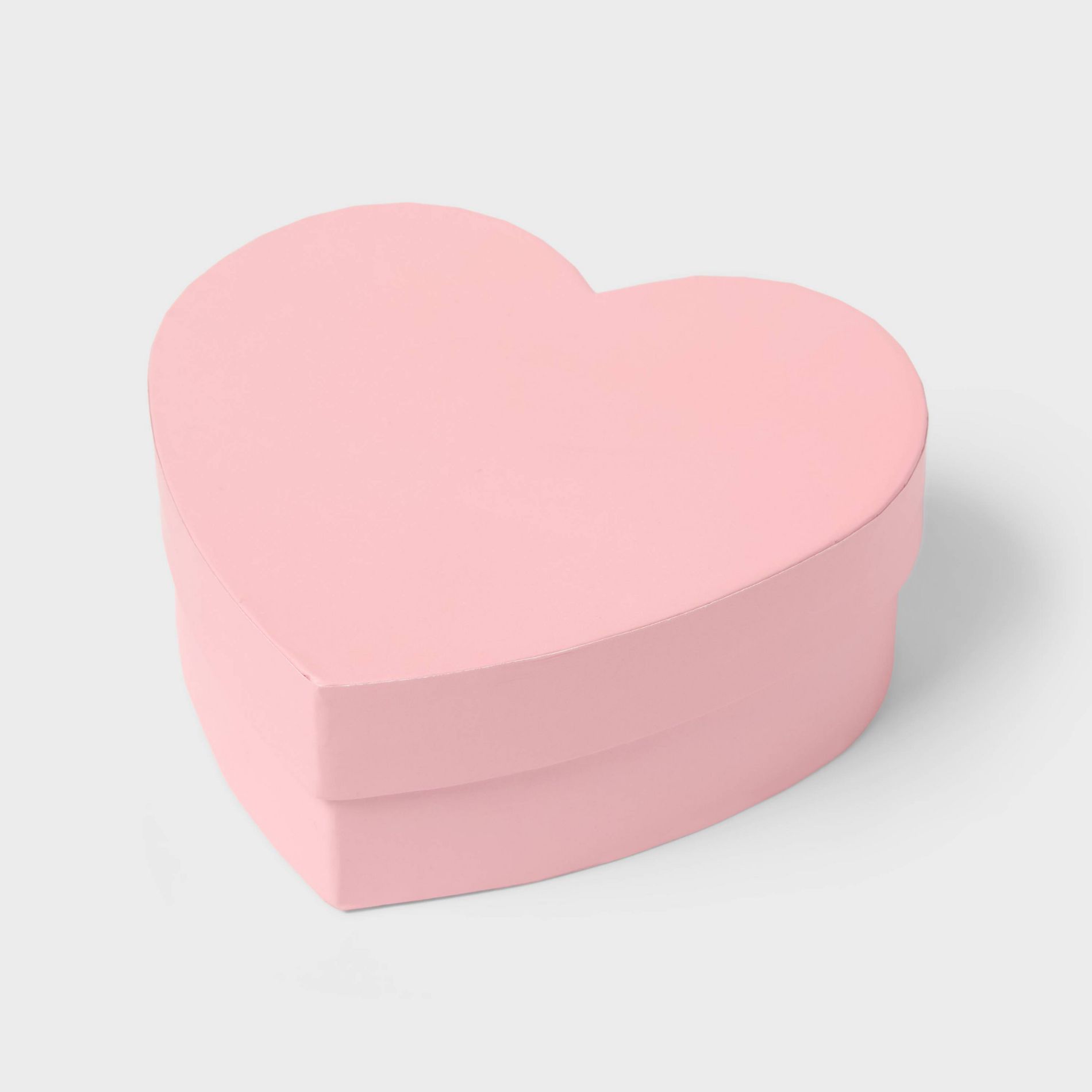 4.25"x4.5"x1.65" Valentine's Day Heart Small Gift Box Pink - Spritz™