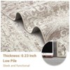 5'x7', Soft Vintage Damask Area Rugs for Bedroom Dining Room Abstract Low Pile Washable Large Area Rug - 2 of 3