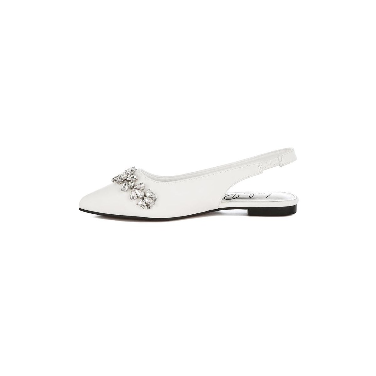 Женские сандалии London Rag Womens Adhara Diamante Embellished Flat Sandals 9 — фото 4