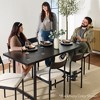 Best Choice Products 7-Piece Modern Dining Set, Upholstered Cushion, Durable Metal Frame w/ 6 Chairs - 3 of 4