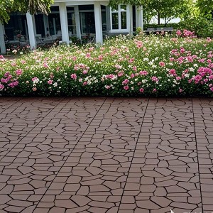 KTMBDW Plastic Interlocking Deck Tiles, 44 Pack , 12"x12" Waterproof Outdoor Flooring All Weather Use, Patio Floor Decking Tiles for Porch Backyard - 1 of 4