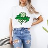 Simply Sage Market Women's Lucky Cursive Shamrock Short Sleeve Garment Dyed Tee - 2 of 4