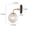 LNC Cllenqy Matte Gold Modern/Contemporary Vanity  Lights,Clear Glass/Opal Glass, 1 Light/ 3 Light - 3 of 4