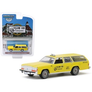 1988 Ford LTD Crown Victoria Wagon Taxicab "Yellow Cab of Coronado" (California) 1/64 Diecast Model Car by Greenlight - 1 of 3