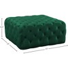Meridian Furniture,Ariel Velvet Ottoman/Bench - 3 of 4