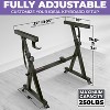 Liquid Stands Dual Piano Keyboard Stand w/ Wheels and 2nd Tier - Rolling Z Style Adjustable 2 Tier Sturdy Music Stand for 54 61 88 Key Piano and Synth - 2 of 4