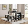 TOAOTBNBOB Upholstery Bar Stools with Nailhead Trim, Modern Bar Chairs for Dining Room, Counter Height Barstools Set of 2 - 4 of 4