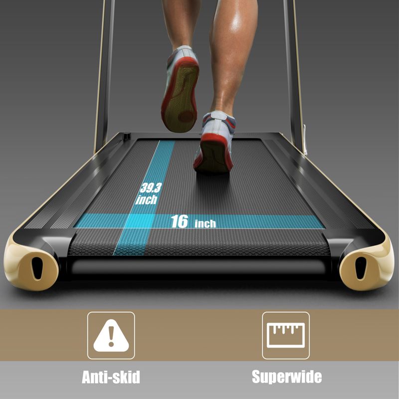 SuperFit 2.25HP 2 in 1 Dual Display Treadmill Jogging Machine W/ Speaker, 3 of 11