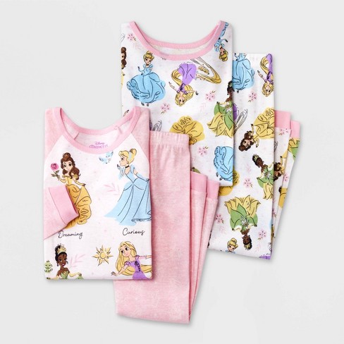 Disney Store Princess Snow White 2PC Long Sleeve Tight Fit Pajama Set Girl 5 