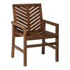 PAGED Outdoor Dining Chairs Modern Wood Patio Chairs with Arms for Patio, Poolside, Garden, Backyard - 2 of 4