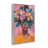 Stupell Industries Woman With Floral Headdress Black Framed Giclee Art - 3 of 4