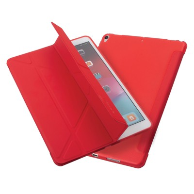 Insten - Tablet Case for iPad Air 3, Pro 10.5", Multifold Stand, Magnetic Cover Auto Sleep/Wake, Pencil Charging, Red