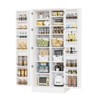Karl Home 59in Tall White Kitchen Storage Cabinet With 2 Doors And Adjustable Shelves Food Storage Pantry Cabinet - 2 of 4