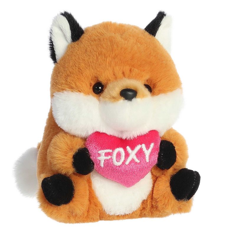 Aurora Mini Foxy Fox Rolly Pet Round Stuffed Animal Orange 5.5", 2 of 6