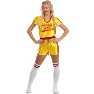 HalloweenCostumes.com Dodgeball Average Joes Womens Costume with Shirt,  and Socks for Halloween Parties and Movie Cosplay - 1 of 4